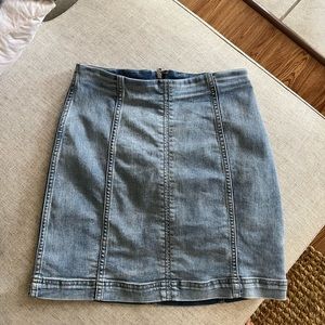 Free People Modern Femme Denim Mini Skirt